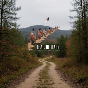 T-shirt à manches longues Trail Of Tears, design sur le thème de l'histoire des Amérindiens - Product Image 3