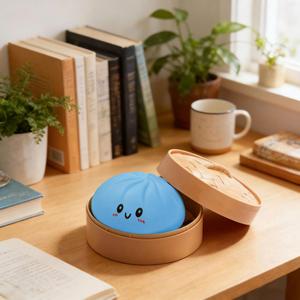 Jouet anti-stress en forme de boulette vapeur, simulation de célébrité d'Internet, mignon, souple, à récupération lente, pour le bureau - Product Image 3