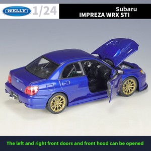 WELLY 1:24 <span class=keywords><strong>Subaru</strong></span> <span class=keywords><strong>Impreza</strong></span> <span class=keywords><strong>WRX</strong></span> STI, voitures miniatures en métal, modèle de voiture en alliage pour collectionneurs, cadeau, vente en gros - Product Image 3