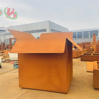 Jardinière en acier corten carrée, rectangulaire, ronde, jardinière de forme spéciale, pots à fleurs