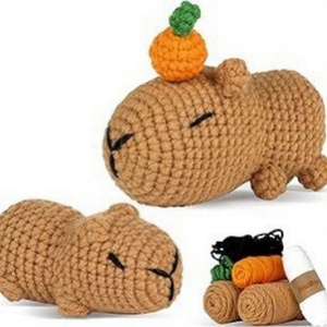 Kit de Ganchillo para Animales Ute, Paquete de Materiales para Amigurumi, Fácil para Principiantes, Muñeco de Mascota Creativo, Decoración de Escritorio - Product Image 1