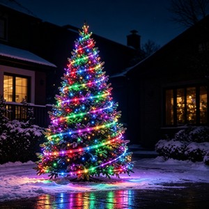 IP67 Waterproof RGB <b>Christmas</b> Decoration <b>Tree</b> <b>Light</b> Led Pixel Point <b>Lights</b> 24V Red Blue Green Purple Permanent <b>Outdoor</b> Lighting - Product Image 1
