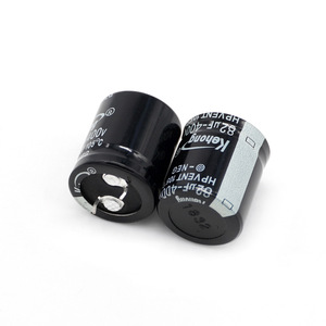 Aluminum Electrolytic Capacitor 82UF 400V 22x25mm High Ripple Industrial Equipment - Product Image 2