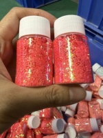 Polvere Glitter Iridescente Aurora in PET, Fiocchi Perlanti per Nail Art, Decorazioni Fai-da-Te in Silicone, Vendita all'Ingrosso
