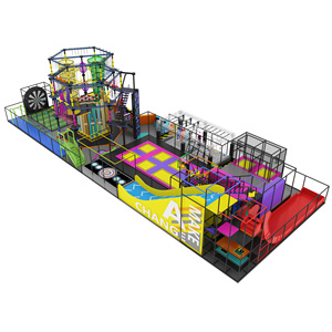 Trampolín de Acero Inoxidable de Moda para Centros Comerciales, para Niños y Adultos, Capacidad para 15-50 Personas, Certificado por <span class=keywords><strong>TUV</strong></span> y ASTM - Product Image 2