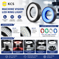 Anneau lumineux LED optique 24V à haute uniformité pour la vision industrielle et l'inspection des surfaces lisses