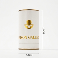 Boîte d'emballage en tube de papier rond imprimé sur mesure 30ml 50ml 100ml pour flacon de parfum en verre vide