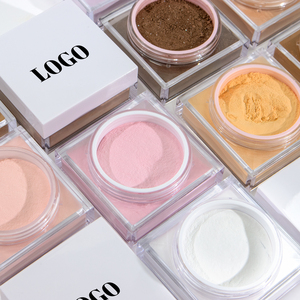 Novedades, Polvo Suelto en Envase Blanco de Marca Privada, Polvo Fijador de Acabado Mate de Larga Duración, <span class=keywords><strong>Maquillaje</strong></span> Sin Aceite, Resistente al Agua - Product Image 4