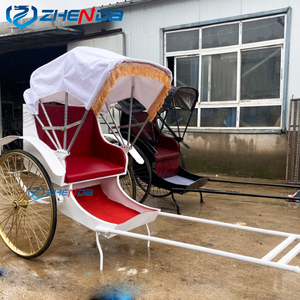 Chariot tiré à la main Manpower <span class=keywords><strong>2</strong></span> roues pousse-pousse chariot tiré par des chevaux à vendre - Product Image 6