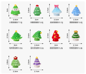 2026 regalos creativos de Navidad invierno nieve Artificial StarTree <span class=keywords><strong>3D</strong></span> figuritas en miniatura jardín paisaje adornos resina - Product Image 3