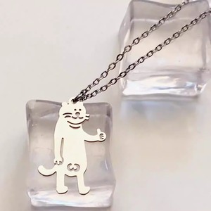 Collar con Colgante de Acero Inoxidable Divertido Estilo Hip Hop, Collar Personalizado con Colgante de Animal (Gato, Perro) Hueco de Titanio, Collar de Amistad <span class=keywords><strong>para</strong></span> Mujer - Product Image 2