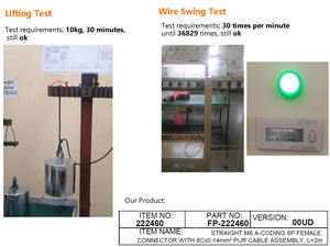 Connecteur étanche M12*1.0 DIN 3-12 broches IP67 pour montage sur panneau automobile, PG9 M12, <span class=keywords><strong>code</strong></span> A-B-D, à souder, mâle-femelle, fixation frontale - Product Image 4