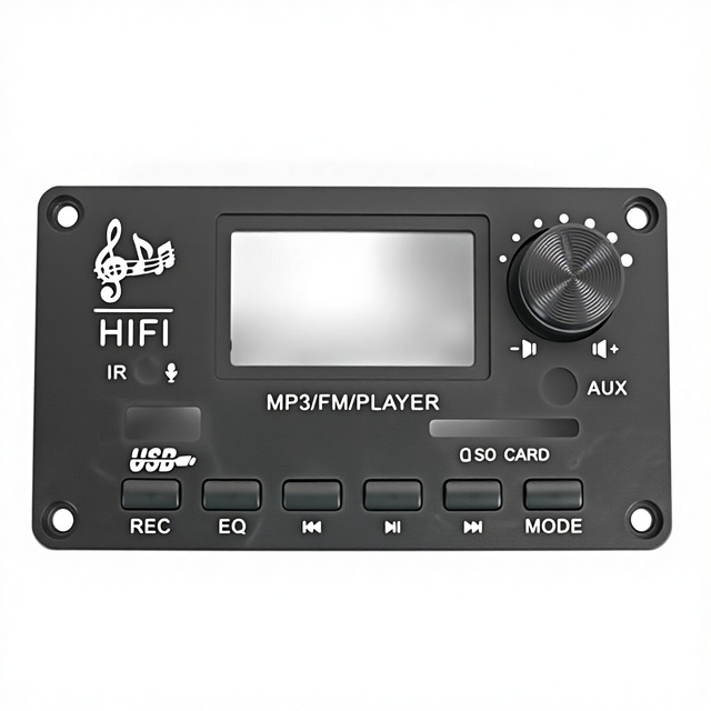 MP3 Audio Panel Decoder Amplifier Board FM Radio PCBA for Module In-Car ABS Material Audio Accessories