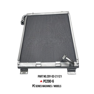 Refroidisseur d'huile moteur 20Y-03-21121 20Y0321121 pour système de lubrification du moteur Komatsu PC200-6 SAA6D102E, système hydraulique d'excavatrice - Product Image 1