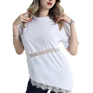 EVER GLOW Pull col roulé pour femme grande taille, couleur unie, tricoté 100% coton, anti-rides, séchage rapide, respirant, anti-UV, logo, décontracté - Product Image 1