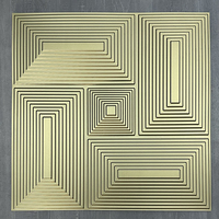 Panneaux muraux 3D en PVC couleur or champagne, imperméables, ignifuges, antistatiques, pour chambre d'enfant, hôtel, hôpital, décoration intérieure