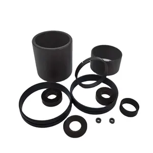 custom modified reinforced graphite carbon black ptfe flat gasket