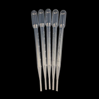 Pipettes de transfert en plastique de 1 ml, 2 ml, 3 ml, 5 ml, 10 ml, 0,2 ml, 0,5 ml, pipettes Pasteur d'étalonnage, compte-gouttes adaptés à une utilisation en laboratoire