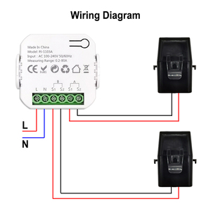 Interruttore Energetico WiFi Tuya Multifunzione, Misuratore di Tensione e Corrente, App per Smartphone, Statistiche Energetiche in Tempo Reale, Giornaliere, <span class=keywords><strong>Mensili</strong></span> e Totali - Product Image 4