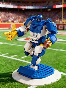 Bloques de Construcción de Robot Gigante <span class=keywords><strong>Guerrero</strong></span> de Fútbol, Juguete de Construcción de Modelo ABS, Figura de Robot Deportivo Personalizado, Decoración de Campo, Set de Regalo - Product Image 4