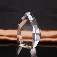 Cubo de cristal tallado a mano para Decoración