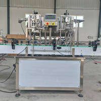 Machine de remplissage automatique de haute qualité pour l'eau, les jus, l'alcool, le miel et plus encore, haute productivité, bouteilles personnalisables