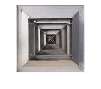 Diffuseur d'air de plafond carré en ABS de haute qualité à 4 voies pour la ventilation CVC