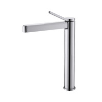 Robinet mitigeur haut de gamme contemporain pour lavabo, en laiton finition bronze, monotrou, à poser sur le comptoir, avec cartouche céramique