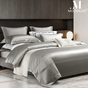 Bộ đồ giường bốn mảnh cotton Pima nhập khẩu 200 cấp cao cấp 100% tấm cotton nguyên chất và vỏ chăn. - Product Image 3