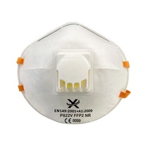 Masque anti-poussière jetable certifié EN149 4 plis Ffp2-Mask réglable de sécurité avec respirateur à particules non tissé à valve
