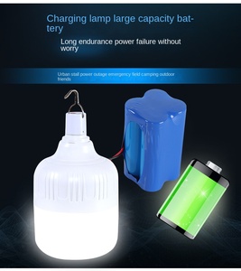 Bombilla de carga LED Solar Night Market Camping Lámpara de emergencia al aire libre Iluminación Tipo T Carga Emergencia Conveniente Bombilla Led - Product Image 6