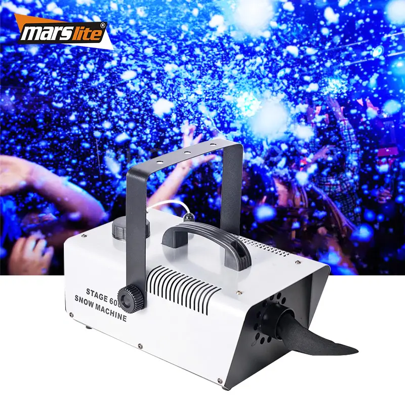 Marslite 600W Dj Snow Machine For Christmas Activities Dj Party Artificial Snow Making