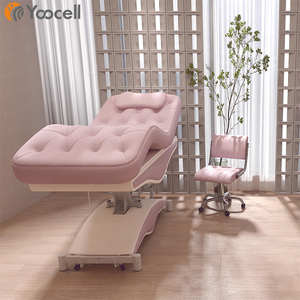 Yoocell-camas de masaje eléctricas, muebles de salón de belleza de lujo, color rosa, <span class=keywords><strong>nugabest</strong></span>, 4 motores, mesa de masaje facial, china - Product Image 1