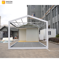 Maison conteneur détachable de haute qualité au design moderne, toit en pente, préfabriquée en kit, pour bureaux, appartements, hôtels et villas