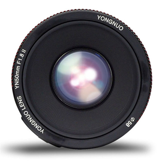 YONGNUO Camera Lens for C YN50mm YN50 F1.8 EF 50MM AF MF Rebel Lens T6 700D 750D 800D Mark II IV for Sony ZV-1 RX100 VII