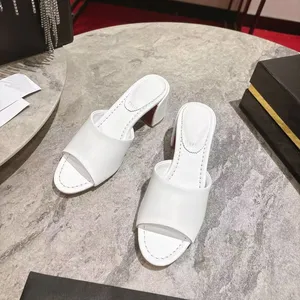 Zapatos de Diseñador de Lujo 2026, Elegantes Sandalias Abiertas Transpirables para Mujer, con Tacón Rojo, para Uso Diario - Product Image 1