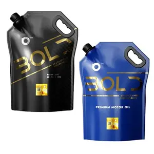 カスタマイズされた自立型注ぎ口バッグ漏れ防止アルミホイル液体洗剤バッグハンドル付き環境にやさしいプラスチック素材