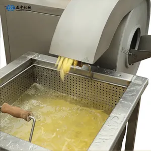 Máquina semiautomática para hacer patatas fritas, línea de producción de patatas fritas a pequeña escala
