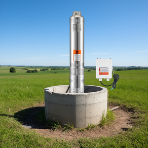 Pompe submersible pour puits profond Vevor 1Hp en acier inoxydable 230V 31,7 GPM 207 Ft pour usage en jardin - Product Image 2