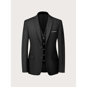 3PCS Veste Gilet Pantalon, Confortable pour le Printemps Automne Hiver Ensemble de costumes pour hommes toutes saisons - Product Image 6