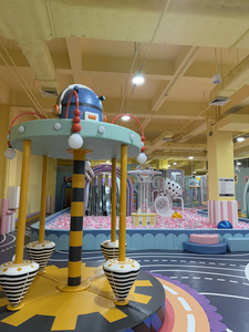 Equipo de Juegos Infantiles Personalizado con Temática Espacial, Tobogán Grande de Plástico para Interiores con Piscina de Pelotas - Product Image 2