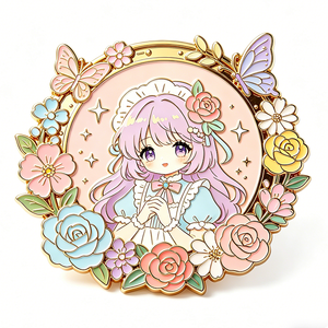 Personnage de dessin animé personnalisé en émail dur sur le thème de l'amour pour la remise des diplômes, le Nouvel An, l'anniversaire, cadeau promotionnel de collection - Product Image 4