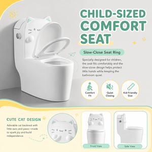 <span class=keywords><strong>WC</strong></span> en céramique à double chasse et fermeture douce, à poser au sol, avec garantie de 5 ans, idéal pour les salles de bain résidentielles, scolaires, hôtelières et de villas - Product Image 4