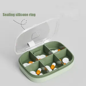 Portable 7 Day Pill Box Daily Plastic Pills Box Medicine Creative Pill Container