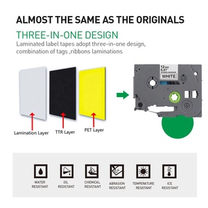 <span class=keywords><strong>Ruban</strong></span> adhésif laminé P-Touch noir sur blanc INK-POWER 12 mm compatible <span class=keywords><strong>Tze</strong></span>-<span class=keywords><strong>231</strong></span> Tze231 TZ <span class=keywords><strong>Tze</strong></span> <span class=keywords><strong>231</strong></span> Tz-<span class=keywords><strong>231</strong></span> Tz231 pour imprimante <span class=keywords><strong>Brother</strong></span> - Product Image 2