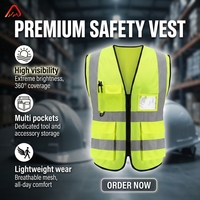 Uniforme de sécurité haute visibilité ANSI 2, gilet réfléchissant, gilet de sécurité pour travaux routiers
