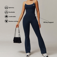 Personnalisé Nouveau Dos Nu Une Pièce Femmes Body Running Training Barboteuse Athletic Wear Gym Fitness Workout Yoga Jumpsuits