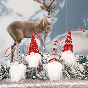 Peige Faceless Gnome Plush <b>Doll</b> Pendant <b>Handmade</b> Swedish Tomte Christmas Hanging Ornaments 2025 - Product Image 3