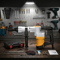 Marteau électrique de démolition robuste 110V/220V, pioche électrique industrielle pour le placement de murs et le passage de câbles dans le béton