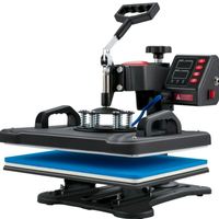 Prensa de Calor VEVOR, Máquina de Prensa de Calor 5 en 1 de 30.48 x 38.1 cm, Impresora de Transferencia por Sublimación tipo Almeja de Calentamiento Rápido